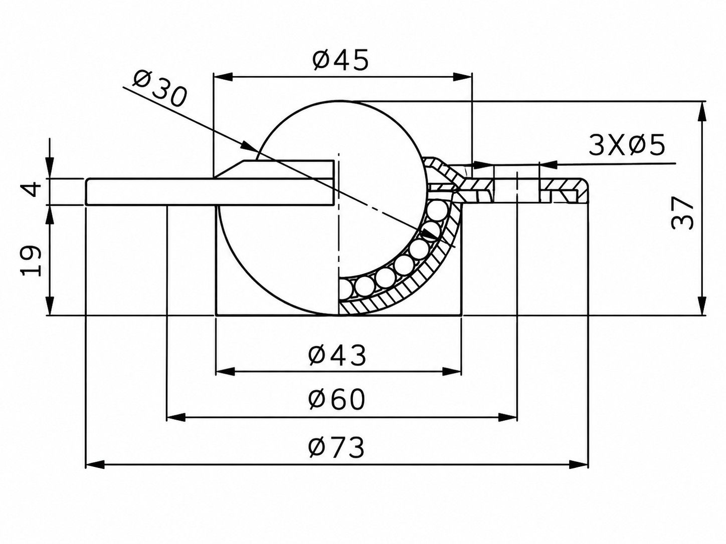 Engineering Drawing / CAD Dimension Image