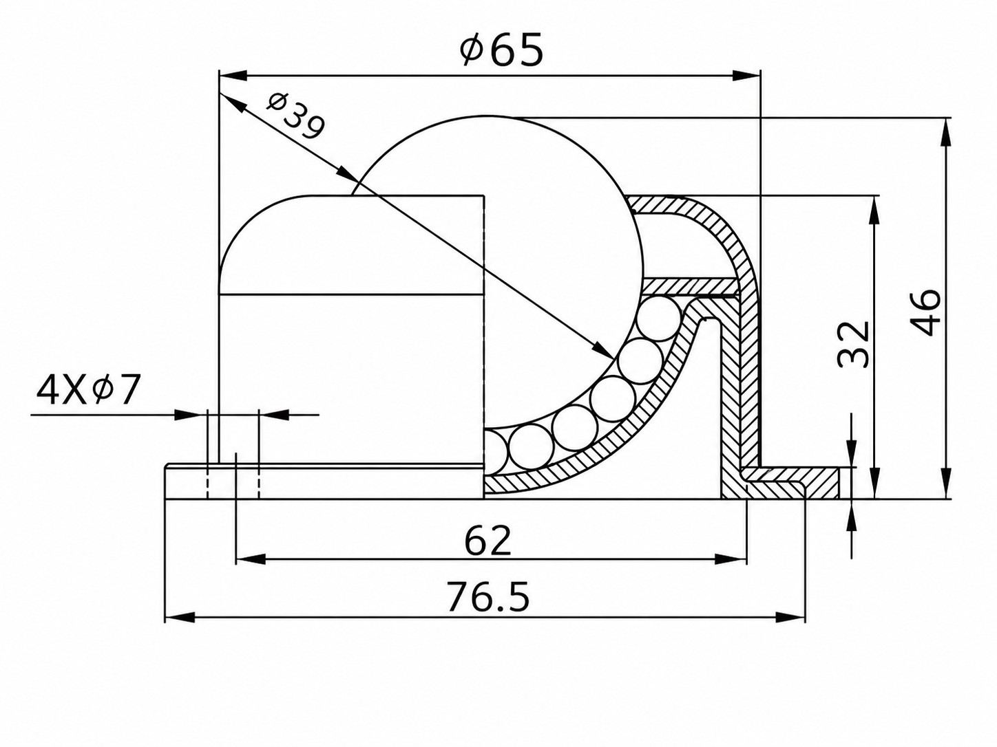 Engineering Drawing / CAD Dimension Image
